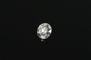 14K GIA 0.48 Ct Round Brilliant Cut F Color SI1 Clarity Diamond Yellow Gold