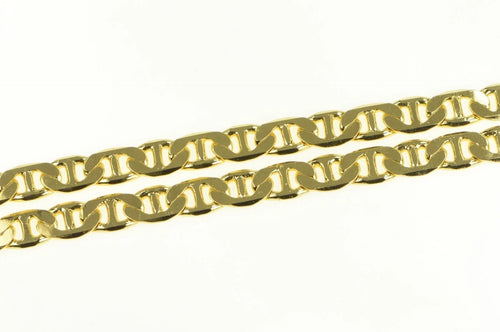 Gold Plated 7.9mm Thick Wide Anchor Link Chunky Chain Necklace 23