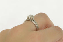 Load image into Gallery viewer, 14K Round Halo Engagement Bridal Set Moissanite Ring White Gold