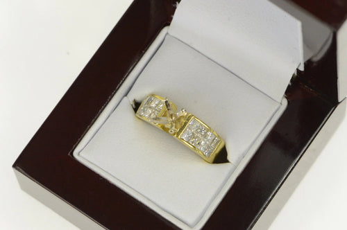 18K 1.50 Ctw VS Diamond Engagement Setting Ring Yellow Gold