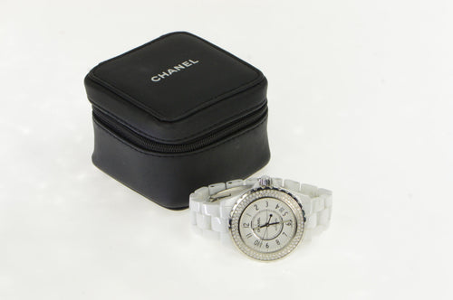Chanel J-12 H0967 White Ceramic Diamond Women's Watch
