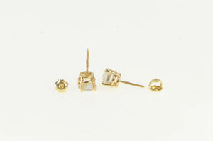 14K 1.75 Ctw Diamond Solitaire Classic Stud Earrings Yellow Gold