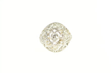 Load image into Gallery viewer, Platinum Art Deco 0.90 Ctw OEC Diamond Filigree Ring