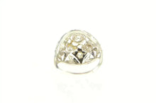 Load image into Gallery viewer, Platinum Art Deco 0.90 Ctw OEC Diamond Filigree Ring