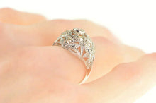 Load image into Gallery viewer, Platinum Art Deco 0.90 Ctw OEC Diamond Filigree Ring