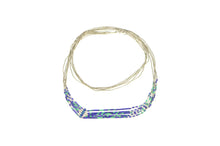 Load image into Gallery viewer, Sterling Silver Azurite Beaded Liquid Silver Southwestern Necklace 29.5&quot;