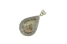 Load image into Gallery viewer, Sterling Silver 14K Gold Ray Tafoya Navajo Horse Shadow Box Pendant