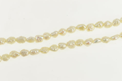 14K Pearl Beaded Vintage Classic Statement Bracelet 16.75