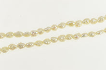 Load image into Gallery viewer, 14K Pearl Beaded Vintage Classic Statement Bracelet 16.75&quot; Yellow Gold