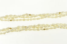 Load image into Gallery viewer, 14K 3.7mm Pearl Layered Beaded Retro Vintage Necklace 18.25&quot; Yellow Gold