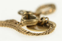 Load image into Gallery viewer, 1940&#39;s Pinstripe Button Curb Link Vintage Pocket Watch Chain