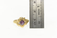 Load image into Gallery viewer, 14K 1960&#39;s Natural Star Ruby Leaf Design Vintage Ring Yellow Gold