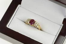 Load image into Gallery viewer, 14K 1.70 Ctw LeVian Ruby Diamond Engagement Ring Yellow Gold