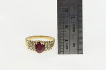 Load image into Gallery viewer, 14K 1.70 Ctw LeVian Ruby Diamond Engagement Ring Yellow Gold