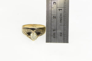 14K 0.60 Ct Old Mine Cut Diamond Engagement Ring Yellow Gold