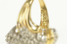 Load image into Gallery viewer, 14K 2.00 Ctw Diamond Wavy Cluster Freeform Ring Yellow Gold