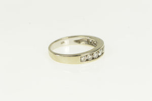 14K 1.00 Ctw Diamond Classic Wedding Band Ring White Gold