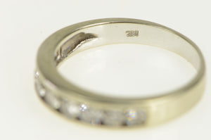 14K 1.00 Ctw Diamond Classic Wedding Band Ring White Gold