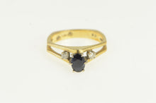 Load image into Gallery viewer, 14K 1950&#39;s Natural Sapphire Diamond Engagement Ring Yellow Gold