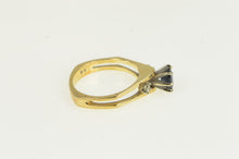 Load image into Gallery viewer, 14K 1950&#39;s Natural Sapphire Diamond Engagement Ring Yellow Gold