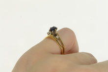 Load image into Gallery viewer, 14K 1950&#39;s Natural Sapphire Diamond Engagement Ring Yellow Gold