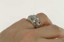 Load image into Gallery viewer, 18K Ctw Diamond Encrusted Statement Band Ring White Gold