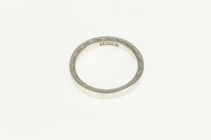 18K Tacori 2.9mm Designer Scalloped Wedding Band Ring White Gold