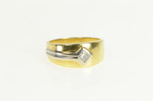 Load image into Gallery viewer, 18K 0.36 Ct Princess Cut Diamond Men&#39;s Wedding Ring Yellow Gold