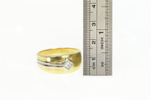 Load image into Gallery viewer, 18K 0.36 Ct Princess Cut Diamond Men&#39;s Wedding Ring Yellow Gold