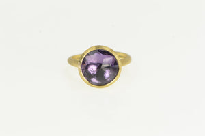 18K Marco Bicego Jaipur Amethyst Stackable Ring Yellow Gold