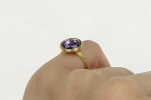 18K Marco Bicego Jaipur Amethyst Stackable Ring Yellow Gold