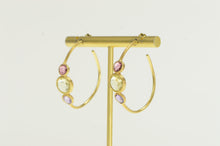 Load image into Gallery viewer, 18K Marco Bicego Jaipur Citrine Amethyst Hoop Earrings Yellow Gold