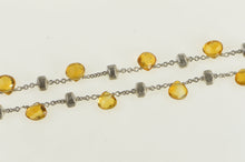 Load image into Gallery viewer, 18K Marco Bicego Paradise Citrine Chain Designer Necklace 15.5&quot; White Gold