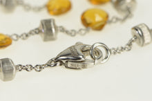 Load image into Gallery viewer, 18K Marco Bicego Paradise Citrine Chain Designer Necklace 15.5&quot; White Gold