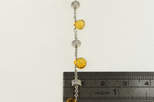 Load image into Gallery viewer, 18K Marco Bicego Paradise Citrine Chain Designer Necklace 15.5&quot; White Gold