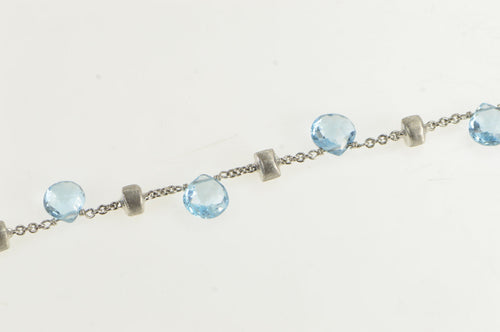 18K Marco Bicego Paradise Topaz Chain Designer Necklace 16