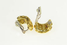 Load image into Gallery viewer, 18K Roberto Coin Appassionata Woven Clip Back Earrings Yellow Gold