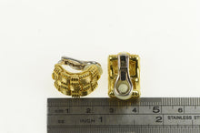 Load image into Gallery viewer, 18K Roberto Coin Appassionata Woven Clip Back Earrings Yellow Gold