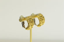 Load image into Gallery viewer, 18K Roberto Coin Appassionata Woven Clip Back Earrings Yellow Gold