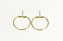 Load image into Gallery viewer, 18K Roberto Coin Classica Parisienne Diamond Earrings Yellow Gold