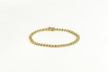 Load image into Gallery viewer, 14K 1.92 Ctw Diamond Wavy Link Classic Tennis Bracelet 6.75&quot; Yellow Gold