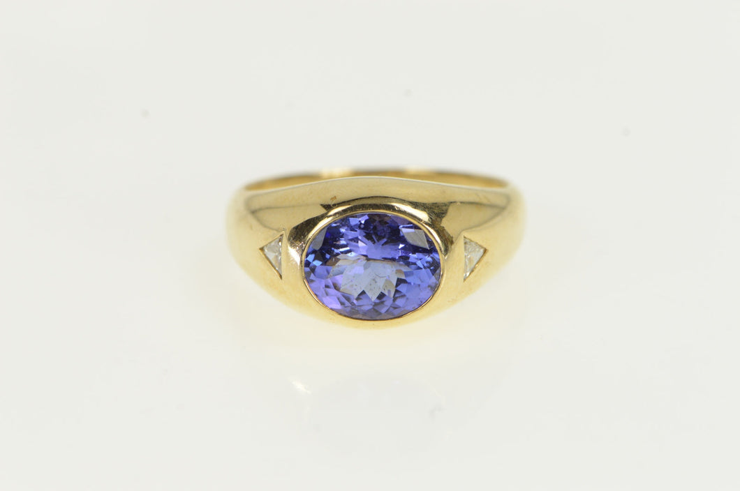 14K 1.40 Ctw Ben Kho Tanzanite Diamond Ring Yellow Gold