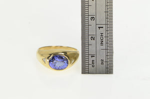 14K 1.40 Ctw Ben Kho Tanzanite Diamond Ring Yellow Gold