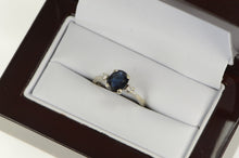 Load image into Gallery viewer, 14K 1.35 Ctw Natural Sapphire Diamond Engagement Ring White Gold