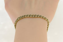 Load image into Gallery viewer, 10K 1.32 Ctw Diamond Wavy Striped Tennis Bracelet 7.25&quot; Yellow Gold