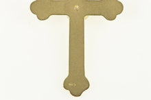 Load image into Gallery viewer, 14K 0.60 Ct Diamond Ornate Cross Christian Pendant Yellow Gold