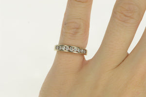 14K 0.25 Ctw Diamond Classic Wedding Band Ring White Gold