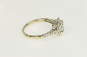 14K 1.81 Ctw Cushion Diamond Halo Engagement Ring White Gold
