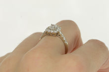 Load image into Gallery viewer, 14K 1.81 Ctw Cushion Diamond Halo Engagement Ring White Gold