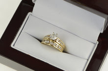 Load image into Gallery viewer, 14K 1.10 Ctw Diamond Bridal Set Engagement Ring Yellow Gold